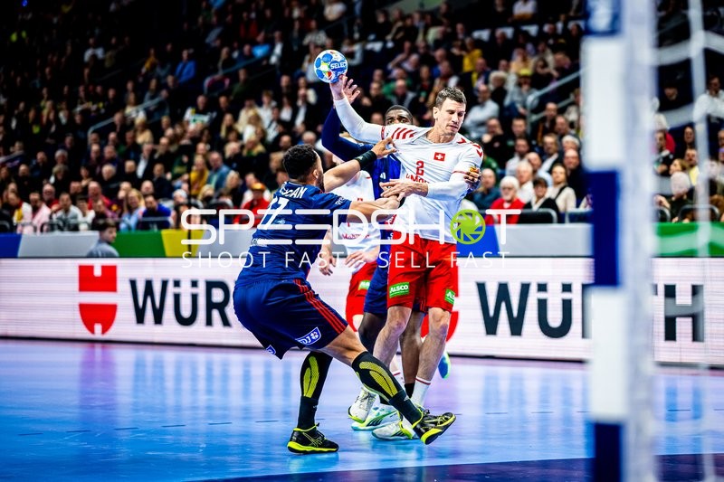 Handball I Herren I Euro 2024 I Vorrunde I Gruppe A I Schweiz - Frankreich I 14.01.2024