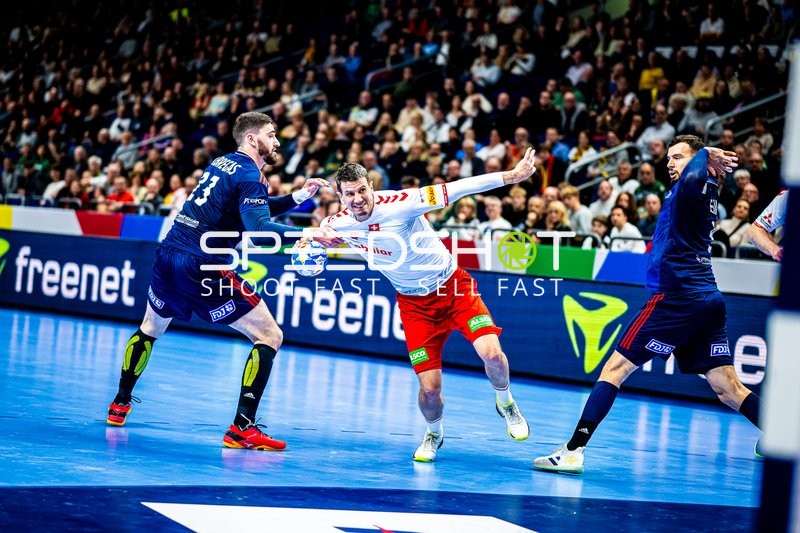 Handball I Herren I Euro 2024 I Vorrunde I Gruppe A I Schweiz - Frankreich I 14.01.2024