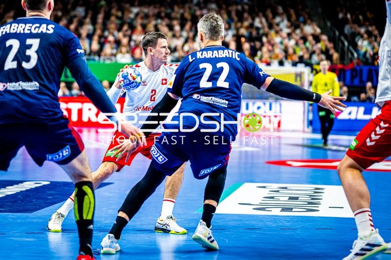Handball I Herren I Euro 2024 I Vorrunde I Gruppe A I Schweiz - Frankreich I 14.01.2024