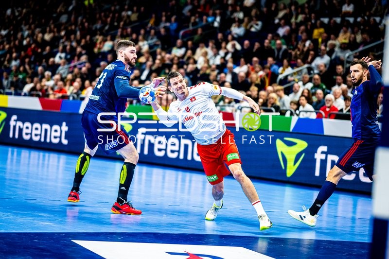 Handball I Herren I Euro 2024 I Vorrunde I Gruppe A I Schweiz - Frankreich I 14.01.2024