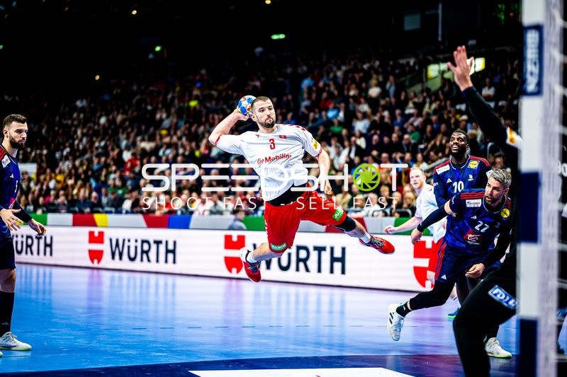 Handball I Herren I Euro 2024 I Vorrunde I Gruppe A I Schweiz - Frankreich I 14.01.2024