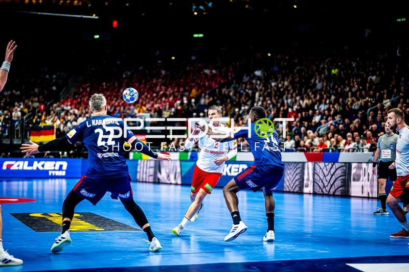 Handball I Herren I Euro 2024 I Vorrunde I Gruppe A I Schweiz - Frankreich I 14.01.2024