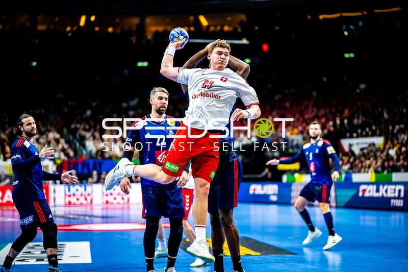 Handball I Herren I Euro 2024 I Vorrunde I Gruppe A I Schweiz - Frankreich I 14.01.2024