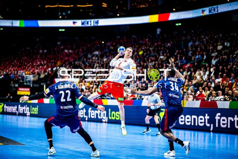 Handball I Herren I Euro 2024 I Vorrunde I Gruppe A I Schweiz - Frankreich I 14.01.2024
