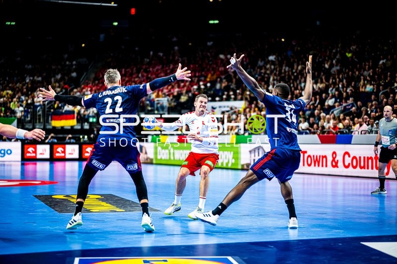 Handball I Herren I Euro 2024 I Vorrunde I Gruppe A I Schweiz - Frankreich I 14.01.2024