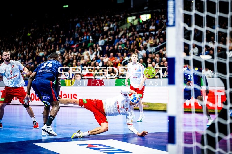 Handball I Herren I Euro 2024 I Vorrunde I Gruppe A I Schweiz - Frankreich I 14.01.2024