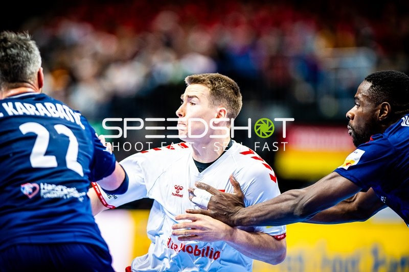 Handball I Herren I Euro 2024 I Vorrunde I Gruppe A I Schweiz - Frankreich I 14.01.2024