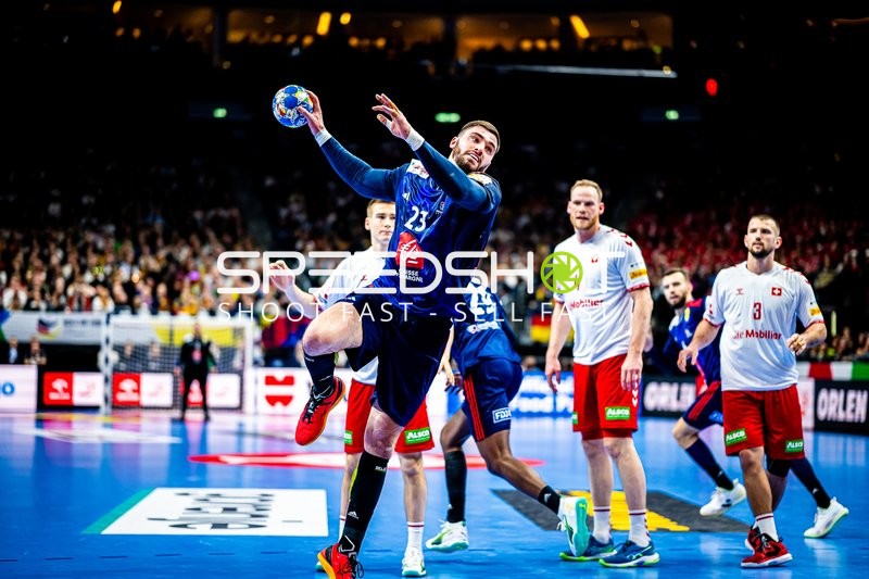 Handball I Herren I Euro 2024 I Vorrunde I Gruppe A I Schweiz - Frankreich I 14.01.2024