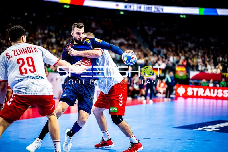 Handball I Herren I Euro 2024 I Vorrunde I Gruppe A I Schweiz - Frankreich I 14.01.2024