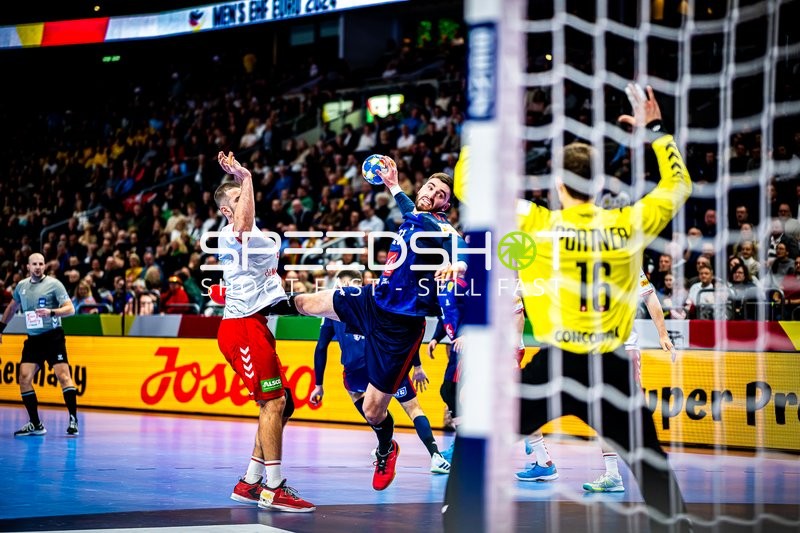 Handball I Herren I Euro 2024 I Vorrunde I Gruppe A I Schweiz - Frankreich I 14.01.2024