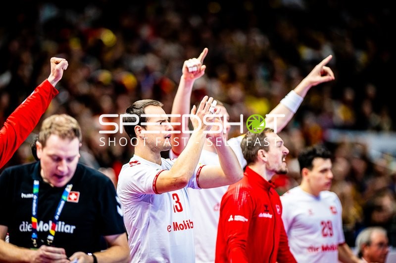Handball I Herren I Euro 2024 I Vorrunde I Gruppe A I Schweiz - Frankreich I 14.01.2024
