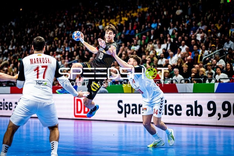 Handball I Herren I Euro 2024 I Vorrunde I Gruppe A I Nordmazedonien - Deutschland I 14.01.2024