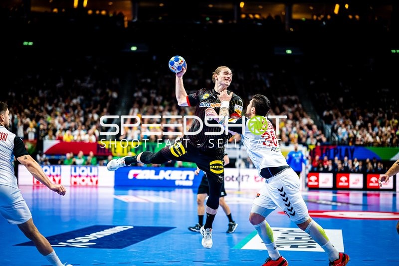 Handball I Herren I Euro 2024 I Vorrunde I Gruppe A I Nordmazedonien - Deutschland I 14.01.2024