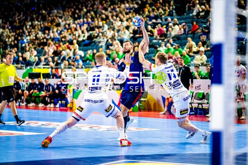 Handball I Herren I Euro 2024 I Hauptrunde I Gruppe 1 I Island - Frankreich I 20.01.2024