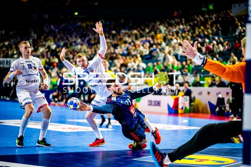 Handball I Herren I Euro 2024 I Hauptrunde I Gruppe 1 I Island - Frankreich I 20.01.2024