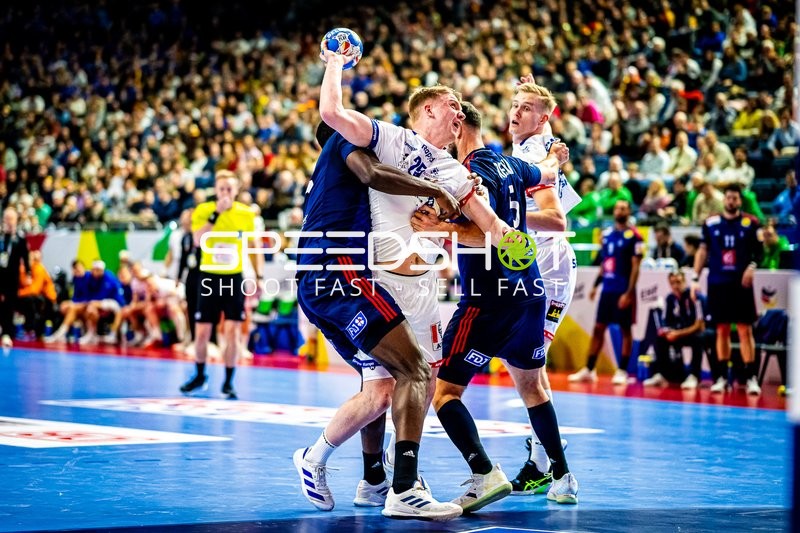 Handball I Herren I Euro 2024 I Hauptrunde I Gruppe 1 I Island - Frankreich I 20.01.2024