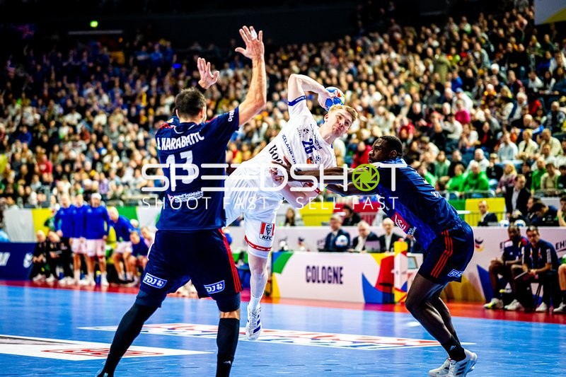 Handball I Herren I Euro 2024 I Hauptrunde I Gruppe 1 I Island - Frankreich I 20.01.2024