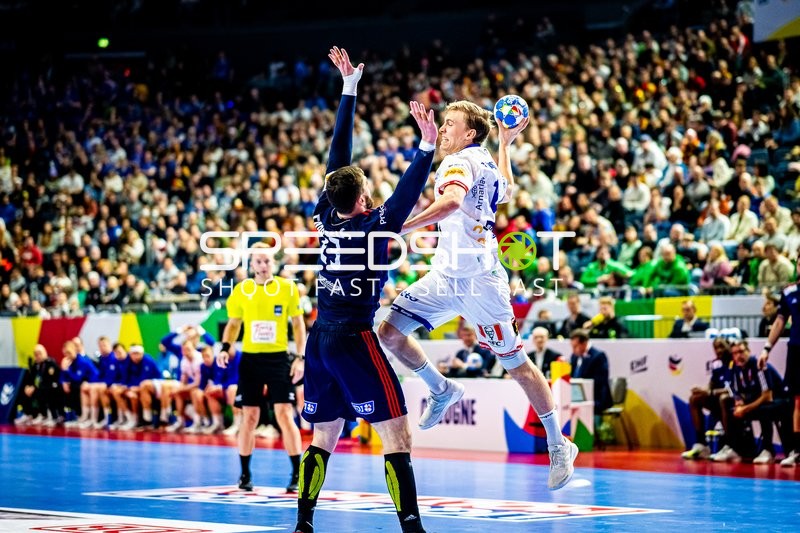 Handball I Herren I Euro 2024 I Hauptrunde I Gruppe 1 I Island - Frankreich I 20.01.2024