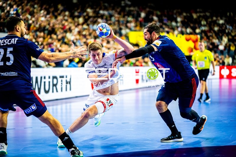 Handball I Herren I Euro 2024 I Hauptrunde I Gruppe 1 I Island - Frankreich I 20.01.2024