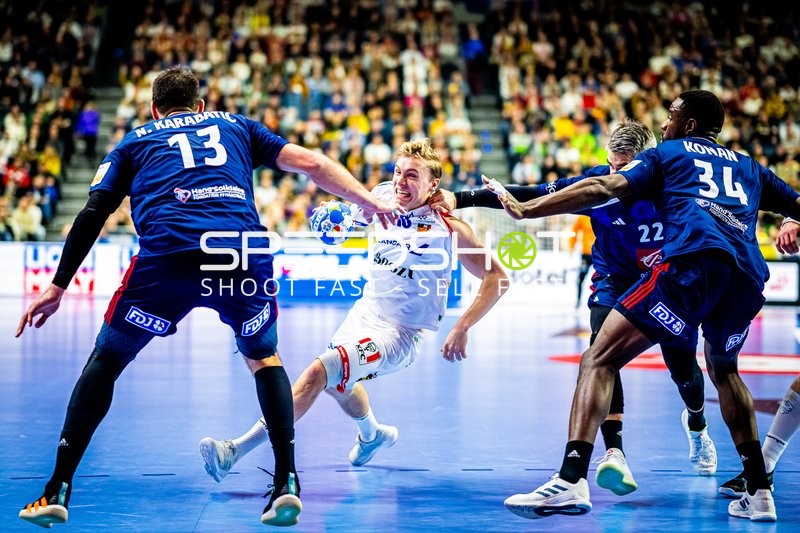 Handball I Herren I Euro 2024 I Hauptrunde I Gruppe 1 I Island - Frankreich I 20.01.2024