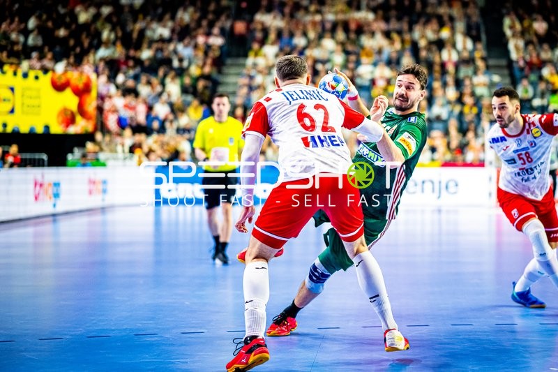 Handball I Herren I Euro 2024 I Hauptrunde I Gruppe 1 I Ungarn - Kroatien I 20.01.2024