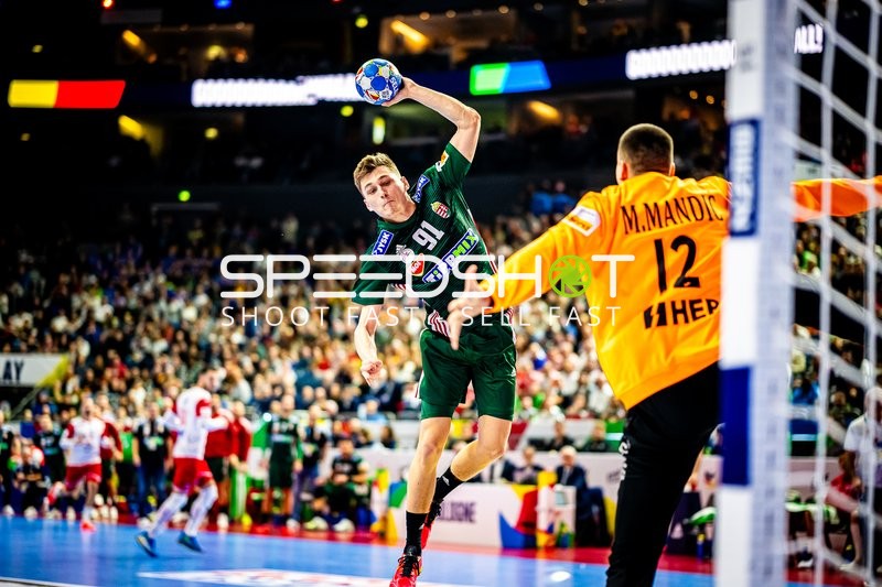 Handball I Herren I Euro 2024 I Hauptrunde I Gruppe 1 I Ungarn - Kroatien I 20.01.2024