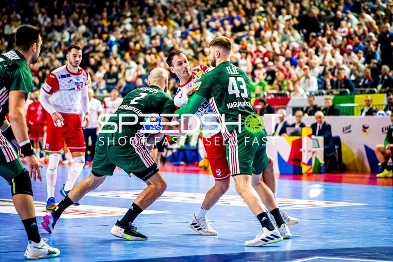 Handball I Herren I Euro 2024 I Hauptrunde I Gruppe 1 I Ungarn - Kroatien I 20.01.2024