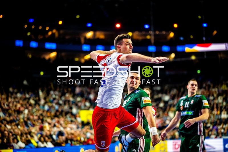 Handball I Herren I Euro 2024 I Hauptrunde I Gruppe 1 I Ungarn - Kroatien I 20.01.2024