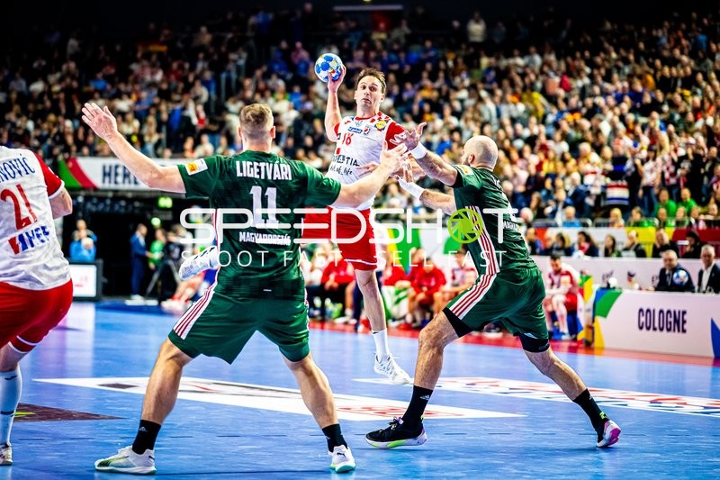 Handball I Herren I Euro 2024 I Hauptrunde I Gruppe 1 I Ungarn - Kroatien I 20.01.2024