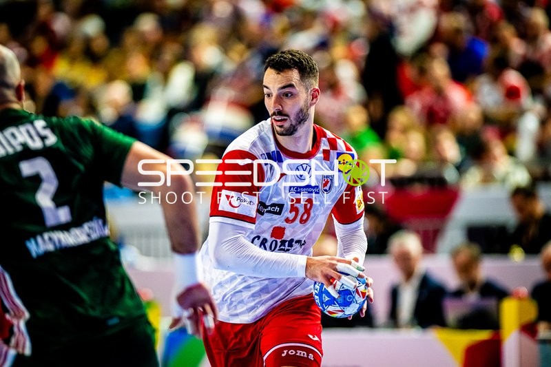 Handball I Herren I Euro 2024 I Hauptrunde I Gruppe 1 I Ungarn - Kroatien I 20.01.2024