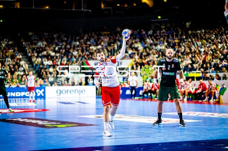 Handball I Herren I Euro 2024 I Hauptrunde I Gruppe 1 I Ungarn - Kroatien I 20.01.2024
