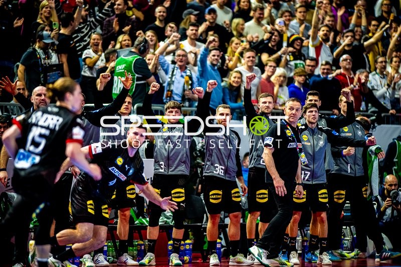 Handball I Herren I Euro 2024 I Halbfinale I Deutschland - Dänemark I 26.01.2024