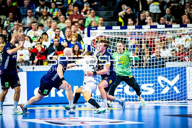 Handball I Herren I Euro 2024 I Spiel um Platz 3 I Deutschland - Schweden I 28.01.2024