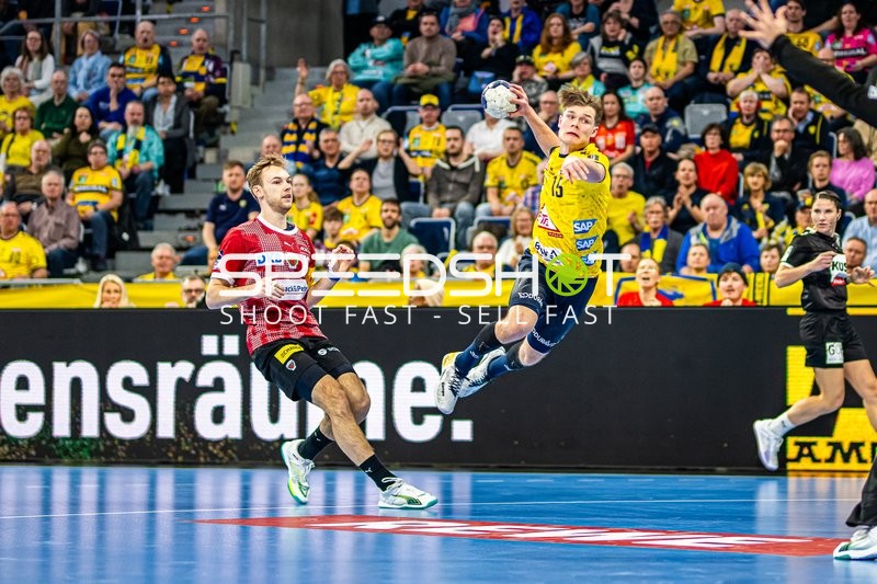 Handball I Herren I Saison 2023-2024 I Liqui Moly Handballbundesliga I 24. Spieltag I Rhein-Neckar Löwen - Füchse Berlin I 21.03.2024