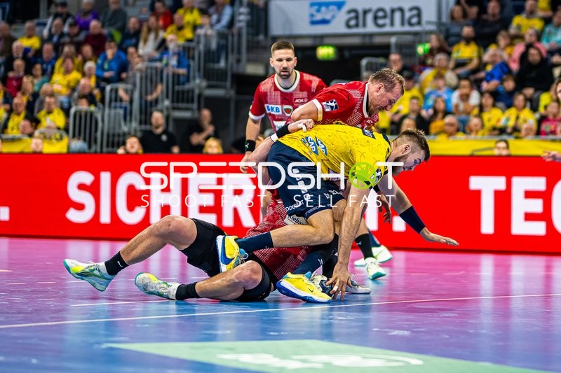 Handball I Herren I Saison 2023-2024 I Liqui Moly Handballbundesliga I 24. Spieltag I Rhein-Neckar Löwen - Füchse Berlin I 21.03.2024