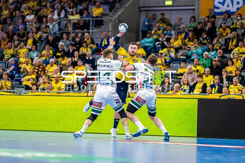 Handball I Herren I Saison 2023-2024 I Liqui Moly Handballbundesliga I 25. Spieltag I Rhein-Neckar Löwen - Frisch AUF! Göppingen I 31.03.2024