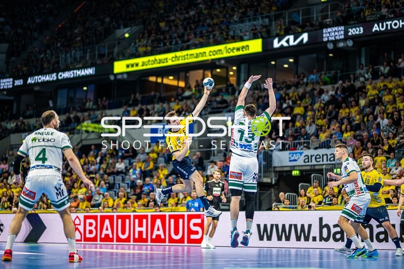 Handball I Herren I Saison 2023-2024 I Liqui Moly Handballbundesliga I 25. Spieltag I Rhein-Neckar Löwen - Frisch AUF! Göppingen I 31.03.2024