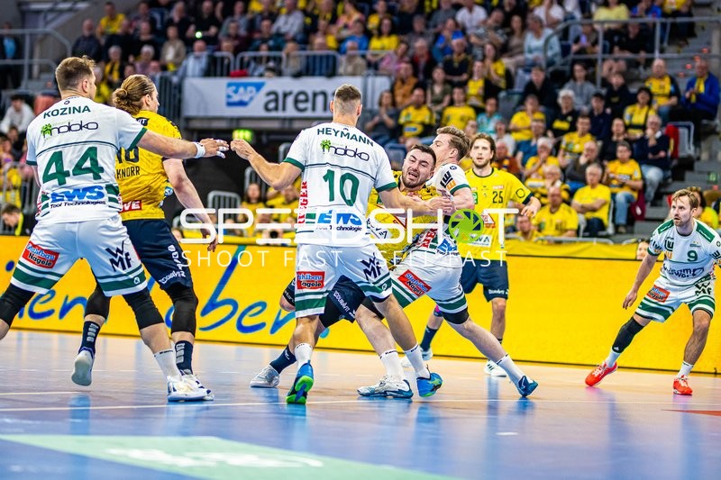 Handball I Herren I Saison 2023-2024 I Liqui Moly Handballbundesliga I 25. Spieltag I Rhein-Neckar Löwen - Frisch AUF! Göppingen I 31.03.2024