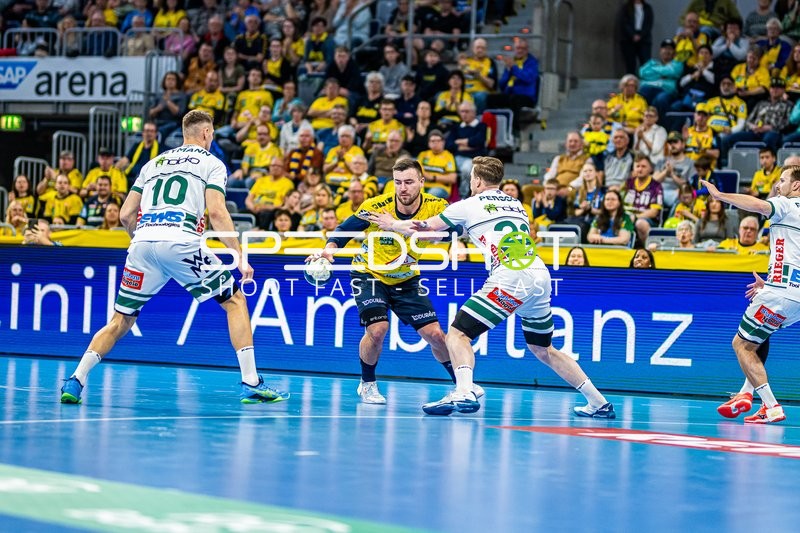 Handball I Herren I Saison 2023-2024 I Liqui Moly Handballbundesliga I 25. Spieltag I Rhein-Neckar Löwen - Frisch AUF! Göppingen I 31.03.2024
