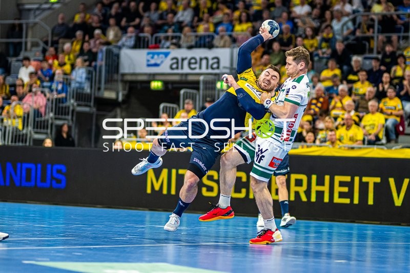 Handball I Herren I Saison 2023-2024 I Liqui Moly Handballbundesliga I 25. Spieltag I Rhein-Neckar Löwen - Frisch AUF! Göppingen I 31.03.2024