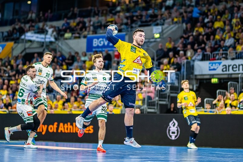 Handball I Herren I Saison 2023-2024 I Liqui Moly Handballbundesliga I 25. Spieltag I Rhein-Neckar Löwen - Frisch AUF! Göppingen I 31.03.2024