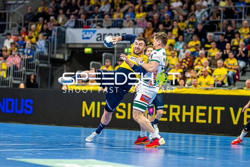 Handball I Herren I Saison 2023-2024 I Liqui Moly Handballbundesliga I 25. Spieltag I Rhein-Neckar Löwen - Frisch AUF! Göppingen I 31.03.2024