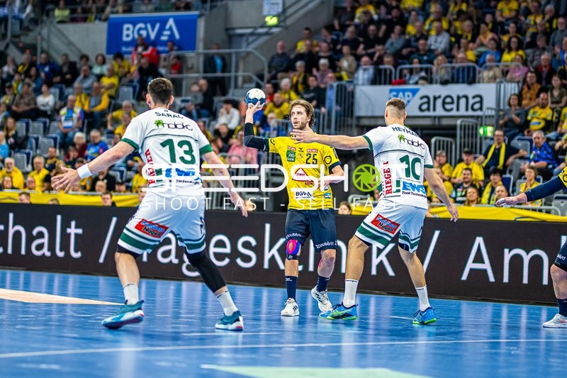 Handball I Herren I Saison 2023-2024 I Liqui Moly Handballbundesliga I 25. Spieltag I Rhein-Neckar Löwen - Frisch AUF! Göppingen I 31.03.2024