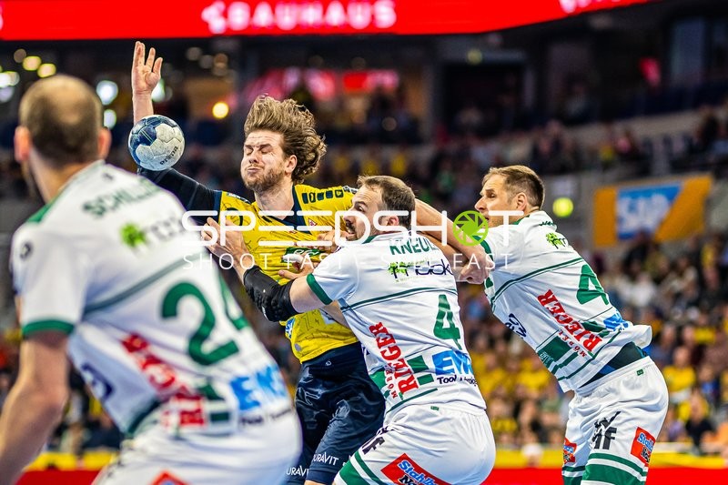 Handball I Herren I Saison 2023-2024 I Liqui Moly Handballbundesliga I 25. Spieltag I Rhein-Neckar Löwen - Frisch AUF! Göppingen I 31.03.2024