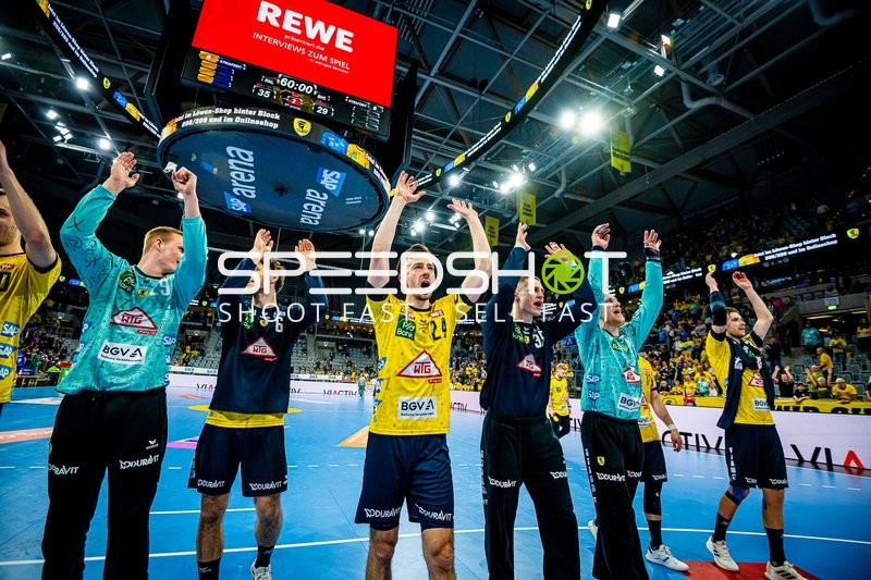 Handball I Herren I Saison 2023-2024 I Liqui Moly Handballbundesliga I 27. Spieltag I Rhein-Neckar Löwen - Bergischer HC I 12.04.2024