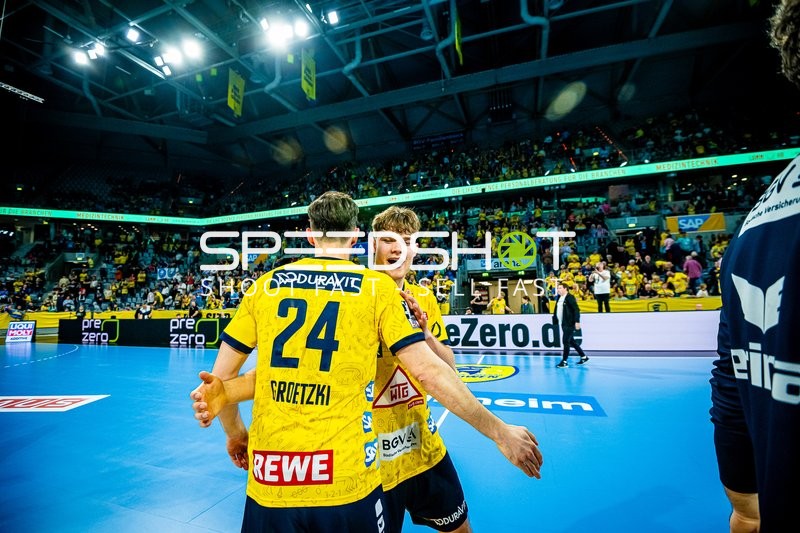 Handball I Herren I Saison 2023-2024 I Liqui Moly Handballbundesliga I 27. Spieltag I Rhein-Neckar Löwen - Bergischer HC I 12.04.2024