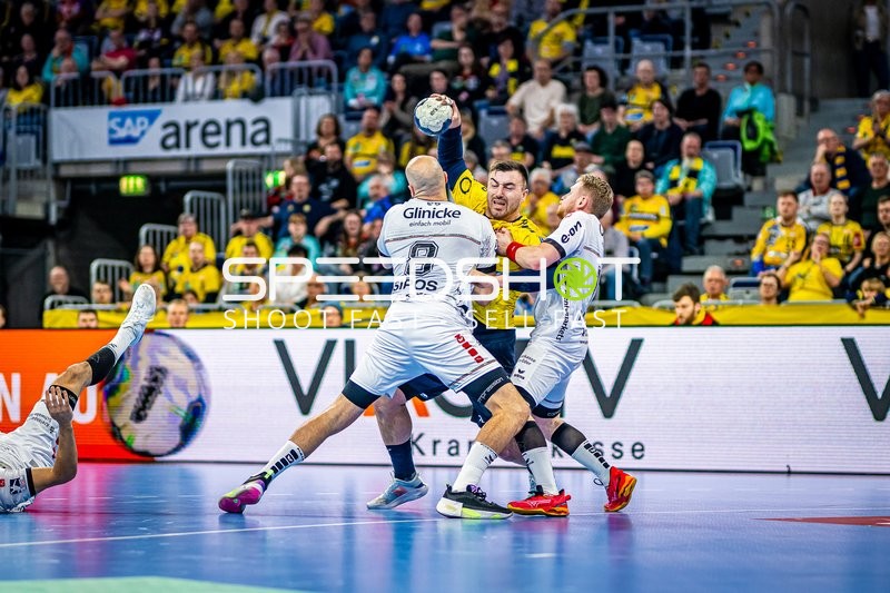 Handball I Herren I Saison 2023-2024 I Liqui Moly Handballbundesliga I 28. Spieltag I Rhein-Neckar Löwen - MT Melsungen I 18.04.2024