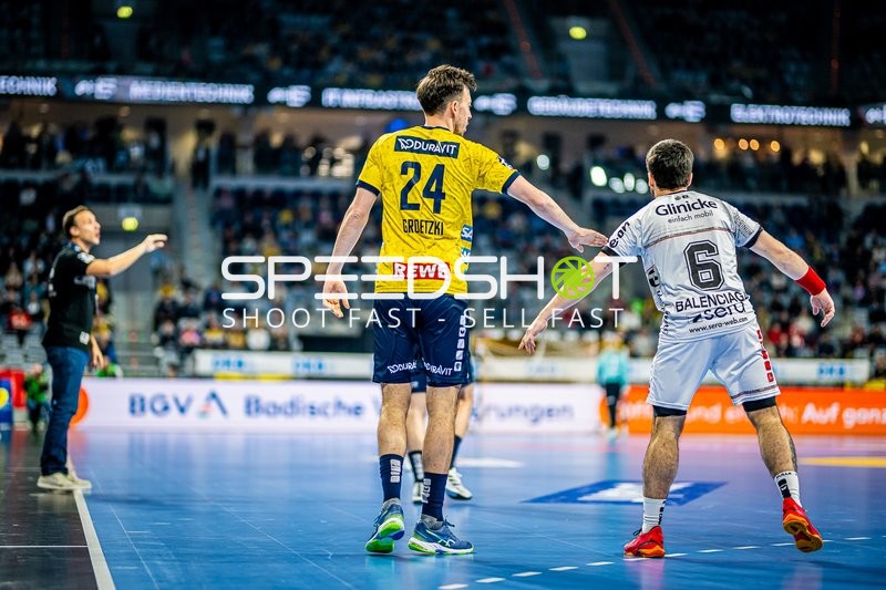 Handball I Herren I Saison 2023-2024 I Liqui Moly Handballbundesliga I 28. Spieltag I Rhein-Neckar Löwen - MT Melsungen I 18.04.2024