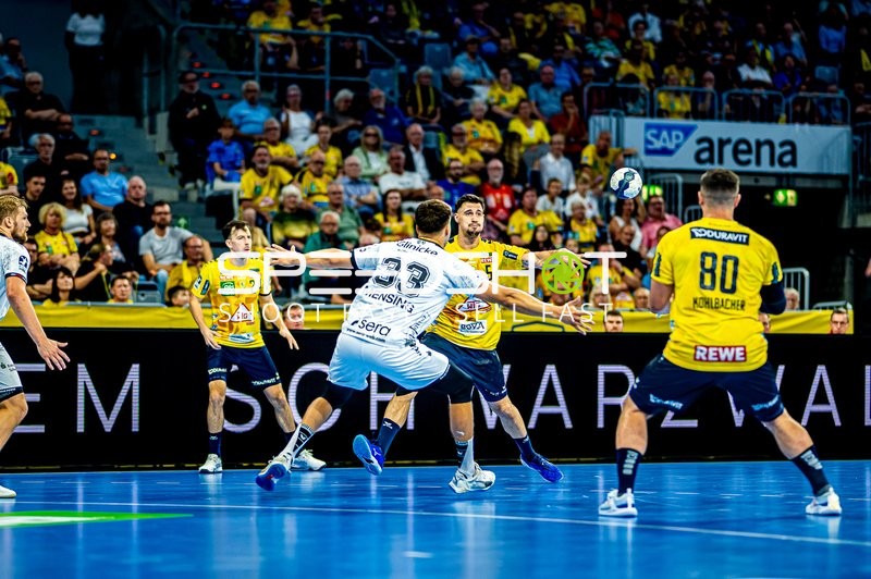 Handball I Herren I Saison 2024-2025 I Daikin Handballbundesliga I 3. Spieltag I Rhein-Neckar Löwen - MT Melsungen I 21.09.2024