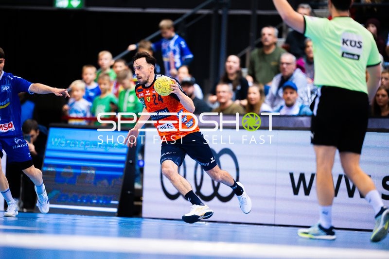 Handball I Herren I Saison 2024-2025 I Daikin Handballbundesliga I 16. Spieltag I TVB Stuttgart - Rhein-Neckar Löwen I 23.12.2024